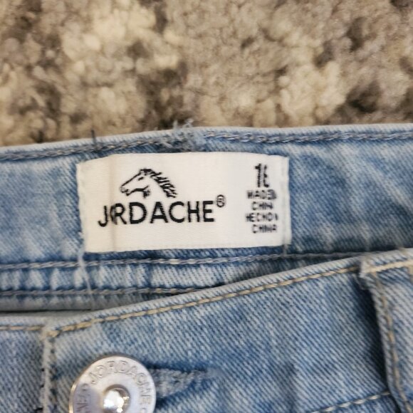 Girls Jordache Jean Shorts Sequin Says Hi n bye - Picture 2 of 4